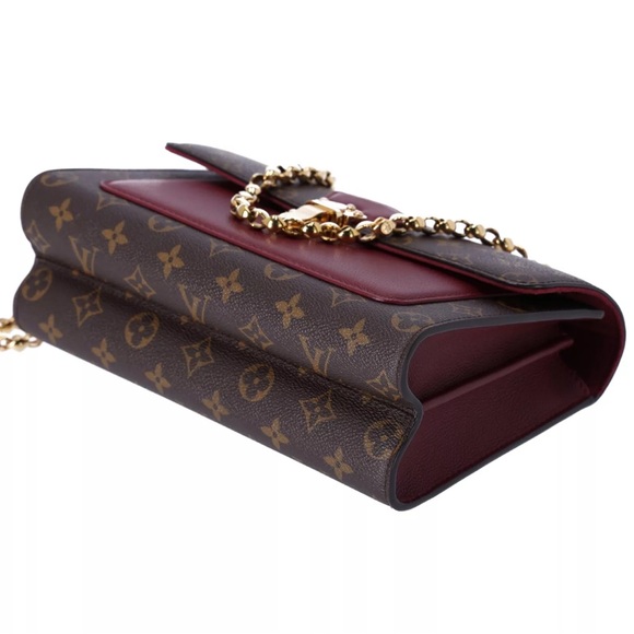 Louis Vuitton Victoire Chain Shoulder Bag Monogram Canvas M41732 Brown Raisin - Picture 6 of 9